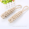 Hemp Rope Toy with Handle Dog Chew Toy